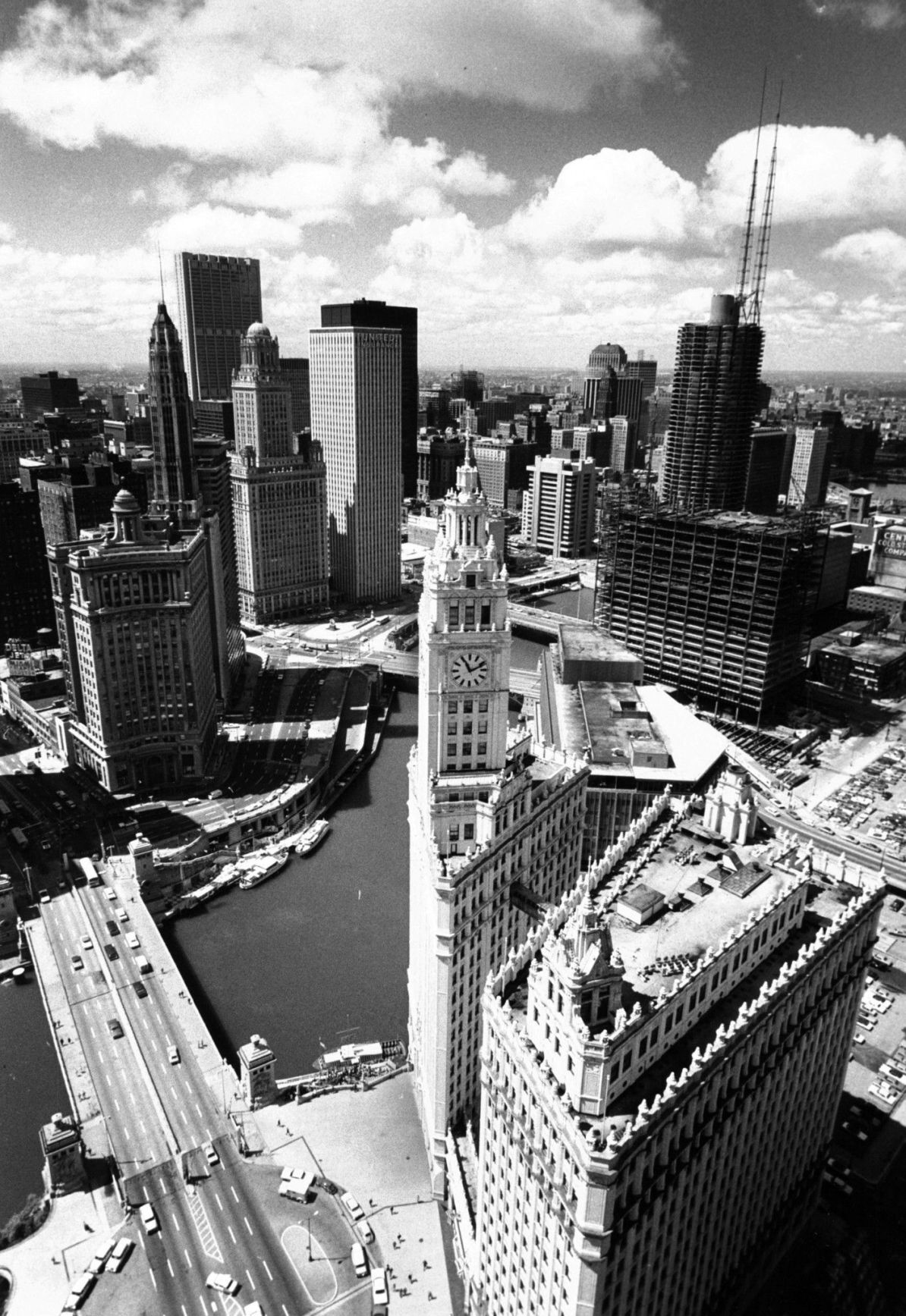 Wrigley Building in 1970